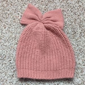 Old Navy Pink Knitted Bow Hat